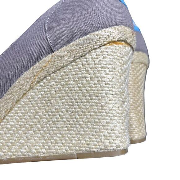 Tom’s Espadrille Peep Toe Wedge Heels Women’s 9.5 - Picture 5 of 9